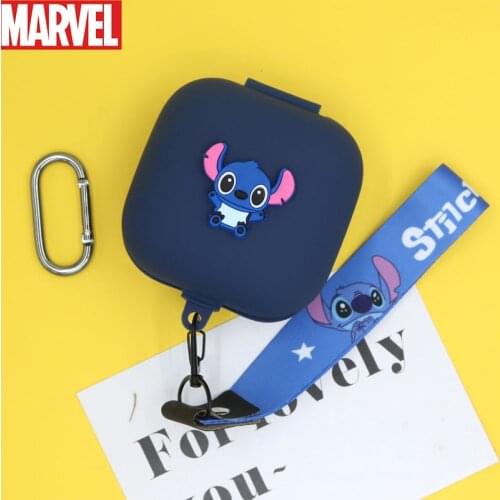 Disney Silicone Soft Case For Apple Beats Powerbeats Pro Cover Charging Pouch TWS Wireless Headphone Charger Box With Lanyard