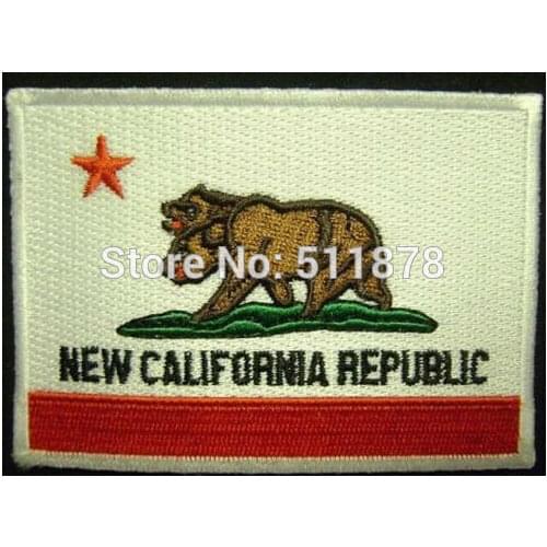 NEW CALIFORNIA REPUBLIC FLAG Uniform Movie TV Series Costume Cosplay Embroidered Emblem applique iron on patch