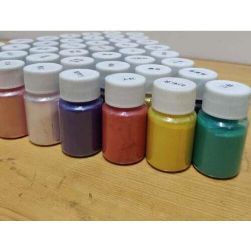 41Color Pearlescent Mica Powder Epoxy Resin Dye Pearl Pigment Jewelry Making 10g E56C