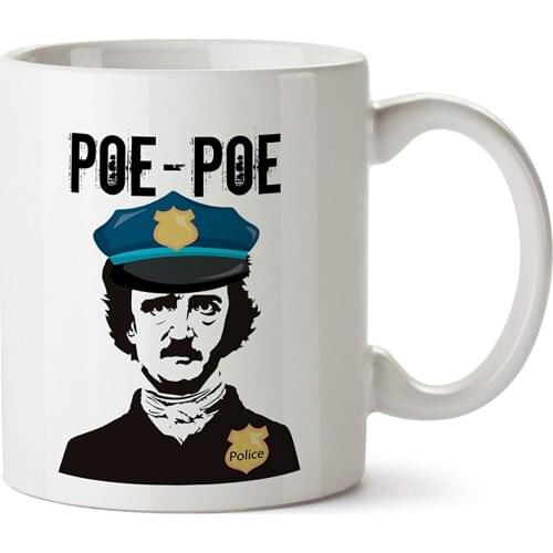 Poe Poe Police Officer Edgar Allan Poe Coffee Mug 11 Ounce