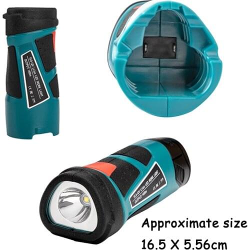 Portable Warning Light Work Lamp Flashlight Torch LED Light for Makita 10.8V 12V power tool Li-ion Battery BL1013 High quality