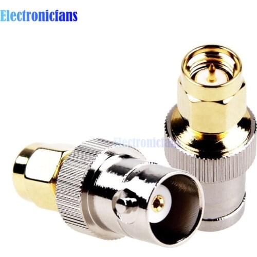 RF Coax Coaxial SMA Male Plug to BNC Female M/F Radio Antenna Contor Adapter