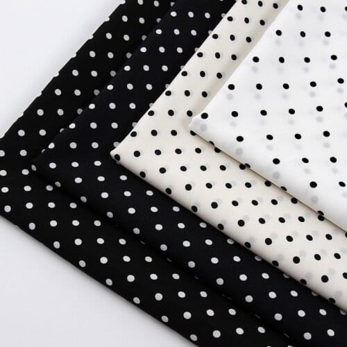 Small dot chiffon printed fabric for dress skirt ,by the meter