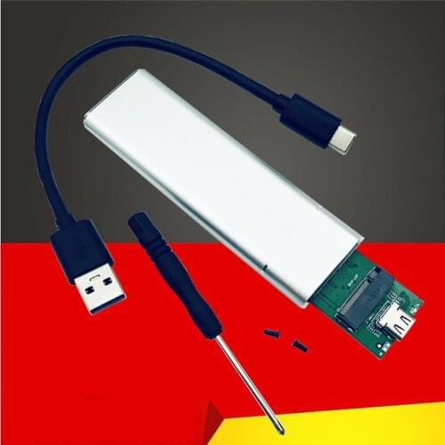 USB 3.1 to M.2 NGFF SSD Mobile Hard Disk Box Adapter Card External Enclosure Case for m2 SATA SSD USB 3.1 2230/2242/2260/2280 M2