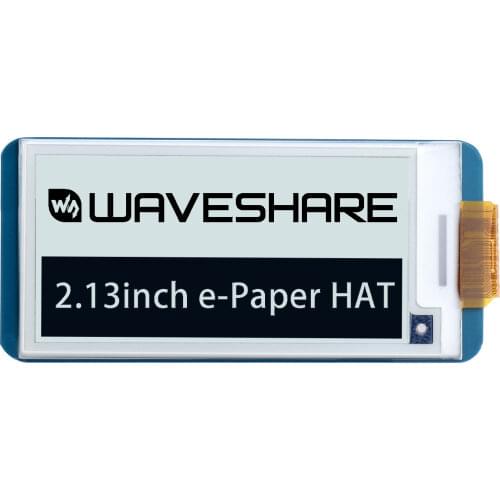 Waveshare 2.13inch E-Ink display HAT for Raspberry Pi 250x122 Resolution e-Paper SPI supports partial refresh Version 2