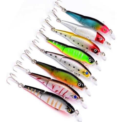 1PCS Fishing lure 9.2cm/7.7g 3D Eyes Minnow Plastic Artificial Hard Fishing Topwater Wobbler Crankbait Jerk Fish Esca Tackle