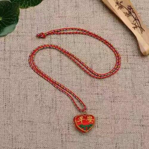 1pcs Woven Adjustable Colorful Rope Necklace Embroidery Tiger Head Gourd ChildrenS Necklace Ladies Hanging Neck Small Sachets
