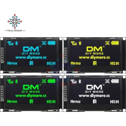 2.42 Inch LCD Screen 12864 OLED Display Module IIC I2C SPI Serial C51 STM32 SSD1309 for Arduino 128X64 White/Blue/Green/Yellow