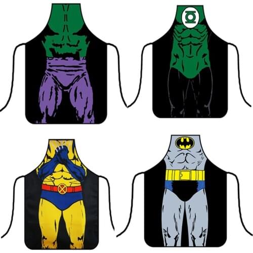 3D Funny Apron Kitchen Apron Muscle Man Women Aprons Dinner Party Cooking Apron Adult Cozinha Tablier Cuisine PinaforeCWQ043