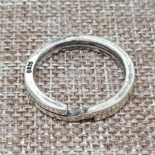 925 Sterling Silver Split Ring Diameter 20mm for Key Chain Keychain