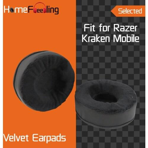 Homefeeling Earpads for Razer Kraken Mobile Headphones Earpad Cushions Covers Velvet Ear Pad Replacement