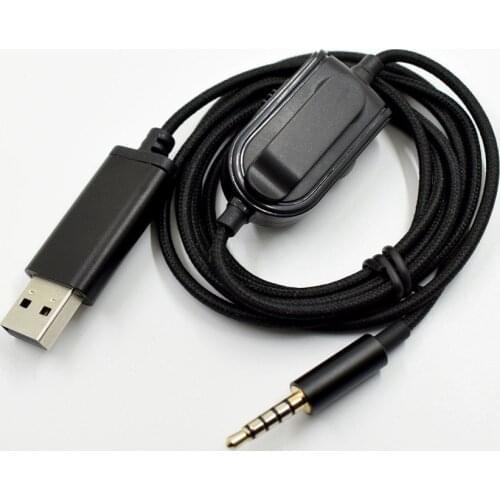 Audio Cable Virtual 7.1 Surround Sound Game USB Card for logitech Astro A10 A40 Headphones High Quality