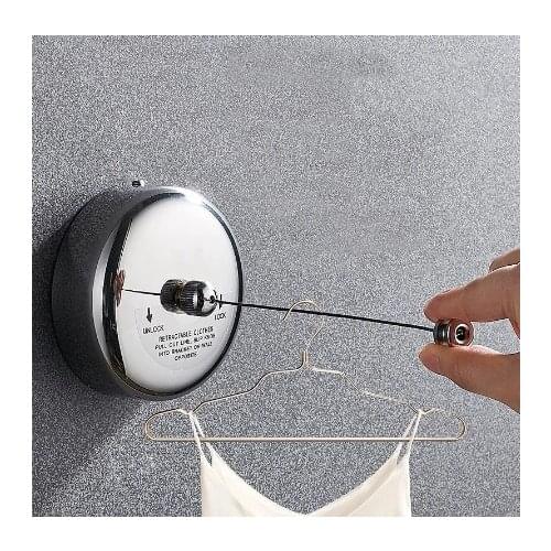 Free of punch Clothes Drying Rack Rope Home Storage Stainless Steel Retractable Clothlines Cloth Dryer Organiser Laundry Hanger