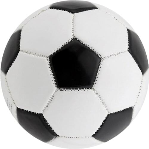 Black White Socce Size 4 Standard Playing Training Football