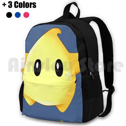 Galaxy Yellow Luma Outdoor Hiking Backpack Riding Climbing Sports Bag Super Galaxy Star Cute Video Games Games Galaxy Rosalina