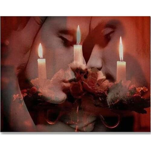 Hobby,5D,diy,Diamond Painting Couple candlelight,Cross Stitch,Full,square Diamond Embroidery,3d Mosaic diamond pattern,love gift