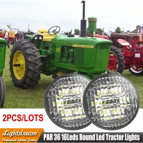 For John Deere 4055,4255,4455,4555,4755,4955,9100,9200,9300,9400,9300T,9400T Led Tractor Lights Round 12V 24V Led Sealed Beam x2