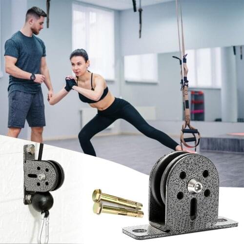 Single Pulley Block Stainless Steel Swivel Lifting Rope Pulley Silent Roller Training Equipment Accessories For Home Gym