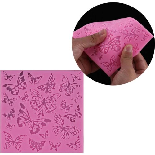 Handmade Butterflies Silicone Mold Candy Mold Mini for Cake Decor Polymer Clay Crafting Resin Epoxy Jewelry Making