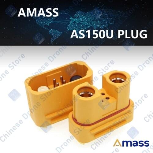 Agricultural drone conector AS150U smart battery connector AS150U intelligent lipo plug AS150U 2.0mm Banana 18AWG Anti-ignition