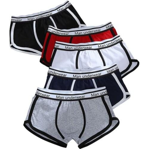 Underwear Men Youth Personality Graffiti Sexy Boxer Man Brand Street Boys' Boxers Cotton Ropa Interior Gay Panties And Briefs