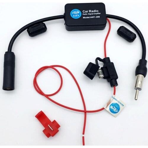 For Universal 12V Auto Car Radio FM Antenna Signal Amp Amplifier Booster For Marine Car Vehicle Boat 330mm FM Amplifier