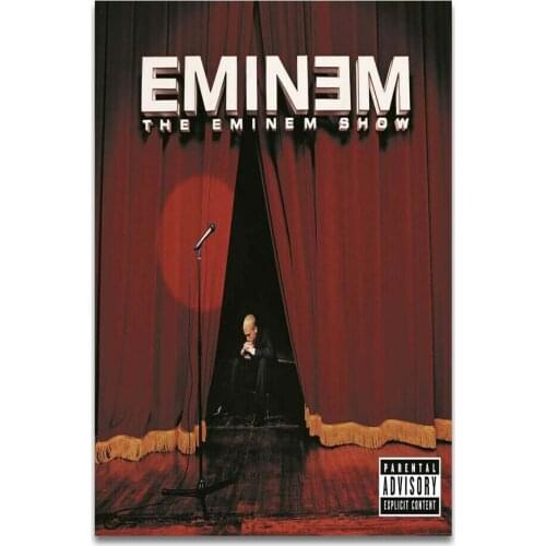 The Eminem Show Rapper Hip Hop Music Album Silk Fabric Wall Poster Art Decor Sticker Bright