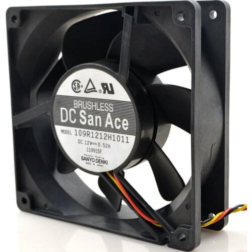 FOR Sanyo 109R1212H1011 12V 0.52A 12038 12CM server chassis cooling fan