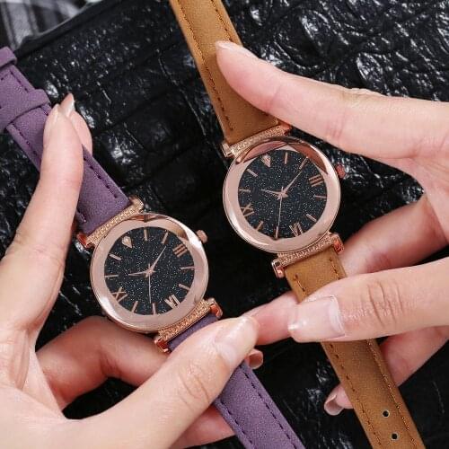 Starry Sky Ladies Watch Women Romantic Rhinestone Designer Womens Watches Luxury Wrist Watch Personality Female Clock