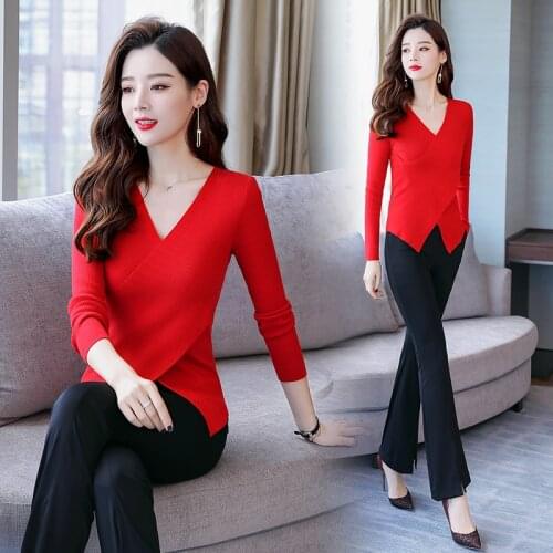 Temperament Suit Womens 2021 New Autumn Knit Long Sleeve Slimming Jacket + Wide Leg Pants Fashion Goddess Two-piece Set