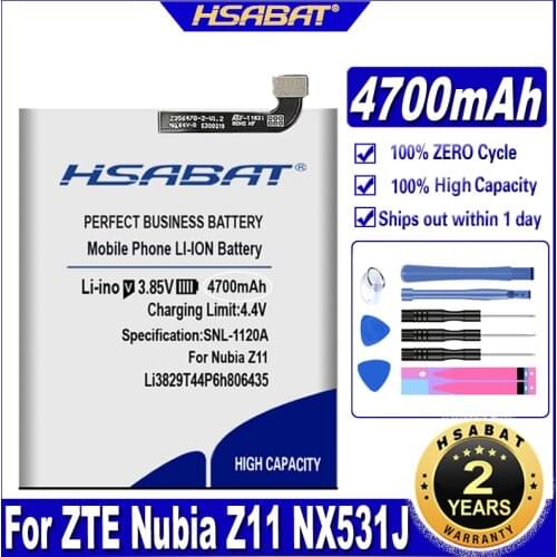 HSABAT 4450mAh Li3829T44P6h806435 Battery for ZTE Nubia Z11 NX531J Nubia M2 Lite M2Lite NX573J M2 PLAY NX907J