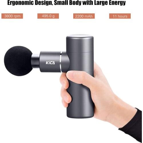 KICA Mini Size Electric Body Massage Machine Gun 4 Vibration Speeds Handheld for Fitness Athletes Muscle Pain Relief Portable