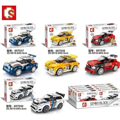 SEMBO Blocks Super Race Car Model Building Bricks Famous Vehicle Educational Toy for Children Birthday Boy Gifts FUN Kids Toys