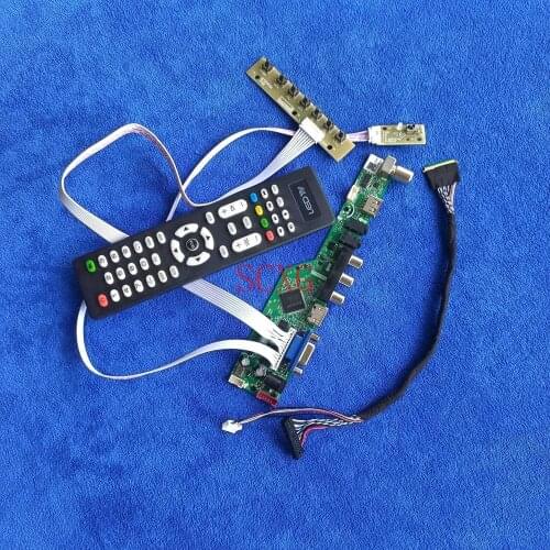 For LTN121AT06/LTN121AT11 LVDS 40 Pin 1280*800 LED/LCD Analog signal Matrix controller board DIY Kit HDMI-compatible VGA USB AV