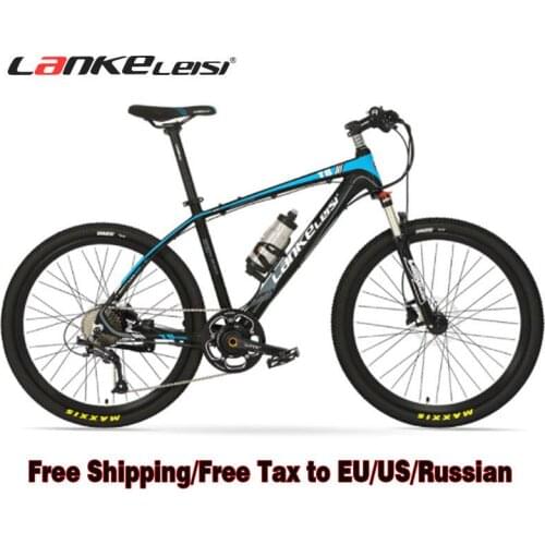 Electronic Bike Lankeleisi T8 26 Inches 36V 400W Torque Sensor System Shimano 9 Speeds Oil Disc Brakes Suspension Fork