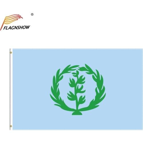 FLAGNSHOW Historical Flag of Eritrea 1952-1961 Eritrean National Flags and Banners for Decor