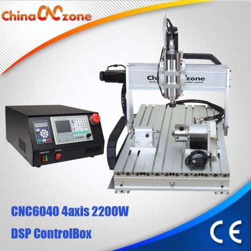 2.2KW 6040 CNC Router 4 axis DIY CNC Engraving Cutting Machine DSP Control Box with Water Cooled Spindle CNC Manufacturer
