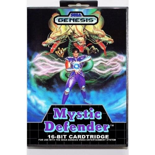 Mystic Defender Game Cartridge 16 bit MD Game Card With Retail Box For Sega Mega Drive For Genesis