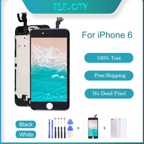 Grade AAA+ For iPhone 6 LCD Display Touch Screen For iPhone 6 Digitizer Replacement Assembly Parts With Gift No Dead Pixel