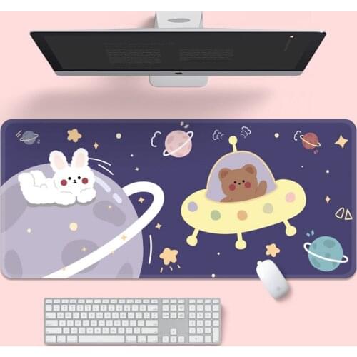 800x300x3mm Mouse Pad For Creative INS Tide Keyboard Mouse Mat Anti-slip Natural Rubber Mousepad Home Office Desktop Protect Pad