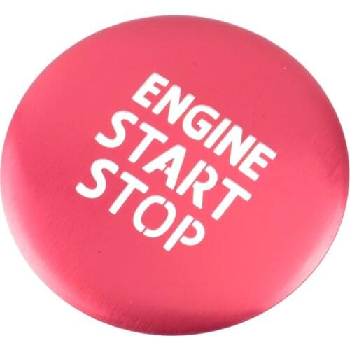Red Aluminum Alloy Engine Start Stop Switch Ignition Push Button Cover Trim Fit for Toyota Camry 2018 2019 2020