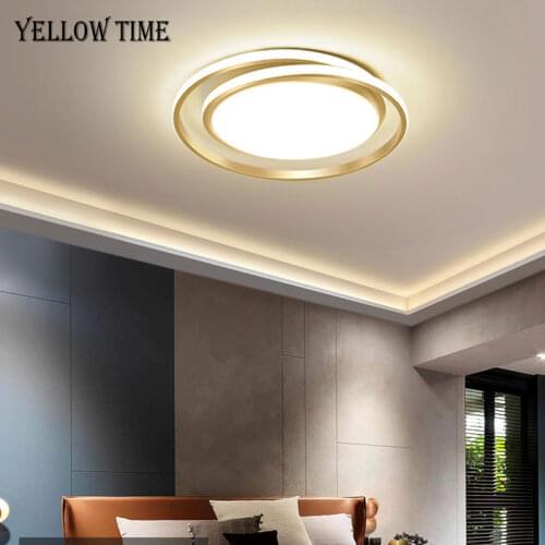 Round LED Chandeliers Lighting Fixtures For Living room Bedroom Kitchen Black&Gold&White Modern Lustres Ceiling Chandelier lamp