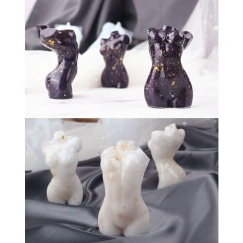 Model Body Stand Ornaments Resin Mold The Human Body Art Home Decor Female Body Silicone Resin Casting Mold Art Crafts