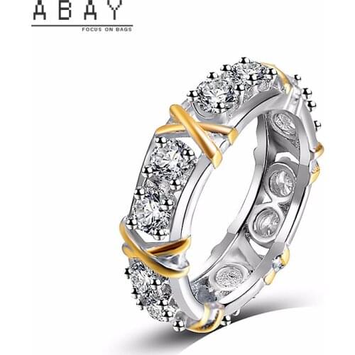 Fashion Gold Plated Inlaid Zircon Rings Women New Hot Selling Style Elegant Simple Geometric Advanced Sense Ring Trend Wholesale