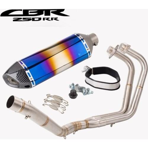 Motorcycle modified muffer CBR250RR front connecting pipe CBR250RR exhaust pipe set 2017-2020