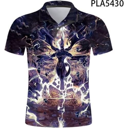 New Summer Cartoon Anime 3D Print Comics Men Polo Shirt Fashion Streetwear Casual Summer Polo Homme Harajuku Short Sleeve Ropa