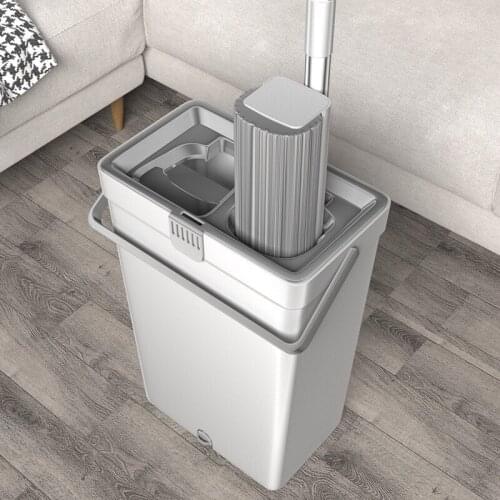 Mop and Bucket Set Sponge Self-clean Bathroom Water Absorption Wiper Flooring Head Aliexpress Machine Magic Head Rotary Flat