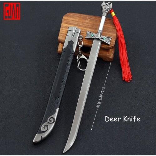 Xiao Shiyilang Film And Television Weapon Peripheral Cutting Deer Knife All Metal Crafts Weapon Model Childrens Day Gift