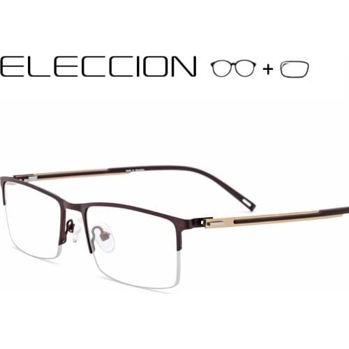 Ultralight Titanium Alloy Optical Frames Men Prescription Glasses Square Myopia Eyeglasses Male Photocromic Progressive Eyewear