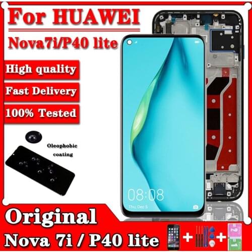 Original Nova 6 SE LCD For Huawei Nova 7i JNY-LX2 LCD display 6.4" P40 Lite JNY-L21 JNY-TL10 LCD Display Touch Screen Assembly